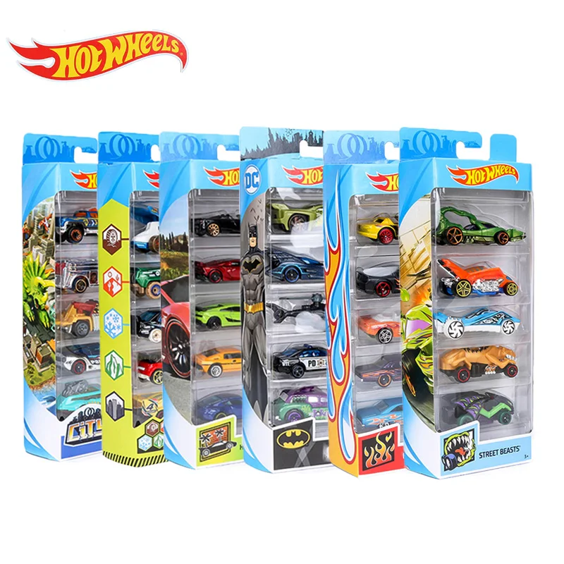 Online Original 5 unids caja hots caja Mini colección de coches modelo de juguetes ruedas calientes 1 64 coches de acero fundido rápido y furioso Aleación de coches deportivos 1806