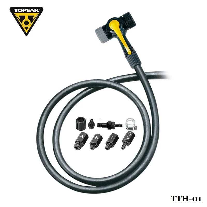 Topeak Smart Head Bicycle Pump Adaptor with Hose TwinHead Road Bike