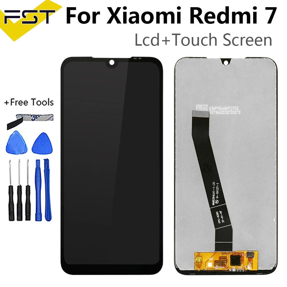 ЖК дисплей и дигитайзер сенсорного экрана в сборе для Xiaomi Redmi 7 6 26 дюйма запасные