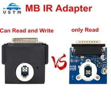 2021 najnowszy adapter MB IR IPROG Adapter może czytać i zapisywać dla IPROG + IPROG PRO V85 tanie tanio VSTM CN (pochodzenie) IPROG V85 IR MB ADAPTER 5inch plastic Złącza i kable diagnostyczne do auta 0 1kg 2inch