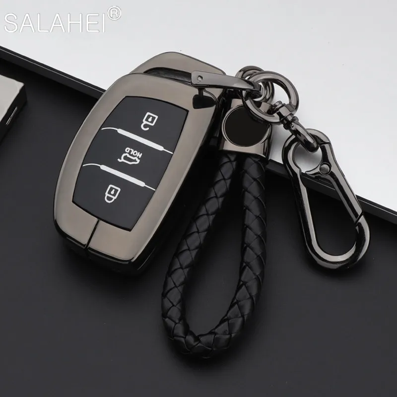 

Car Key Case For Hyundai Tucson Creta IX20 IX25 IX30 IX35 Solaris I10 I20 I25 I30 Verna Sonata Mistra Elantra Accent 2014-2018