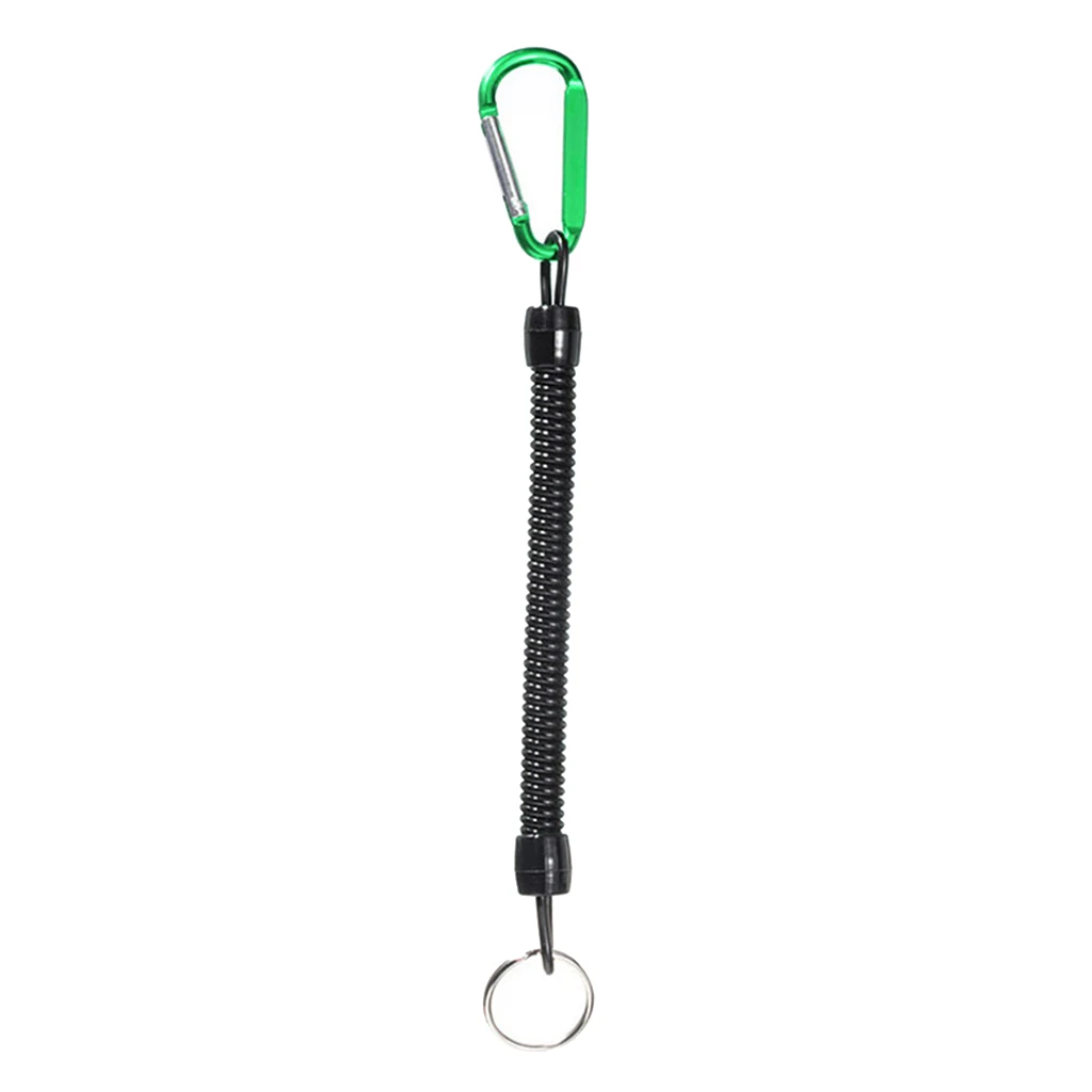 Fishing Lanyards Kayak Boating Heavy Duty Fishing Tool Safety Coil Lanyard Retractable 100-120cm/39-47inch
