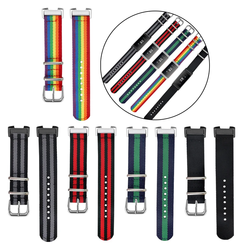 Cinturino In Nylon Tessuto Per Fitbit Charge 4 Cinturino Di Ricambio 3 Cinturini Per Cinturino Fitbit Charge 3 /3 Se