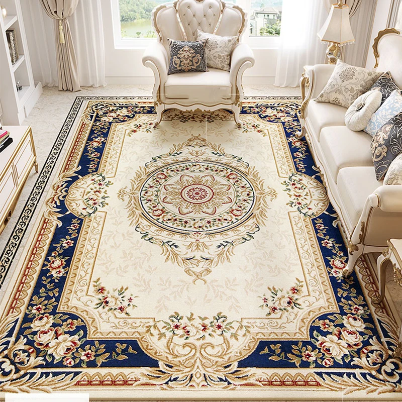 Modern Soft Persian Carpets For Living Room European Style Palace Carpet For Bedroom Parlor Dining Table Mat Thick Study Rug 3
