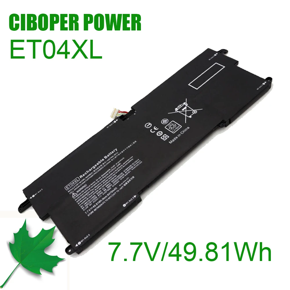 CP ноутбука Оригинальное качество Батарея ET04XL 7 V 49.81Wh для HSTNN-IB7U 915030-171 X360 1020 G2 915191-855