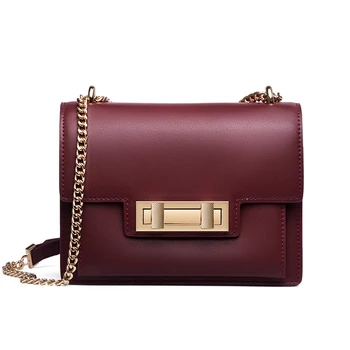 

Gebuine leather handbags women shoulder bag chain fashion square messenger bags GN-SB-bdxkzp