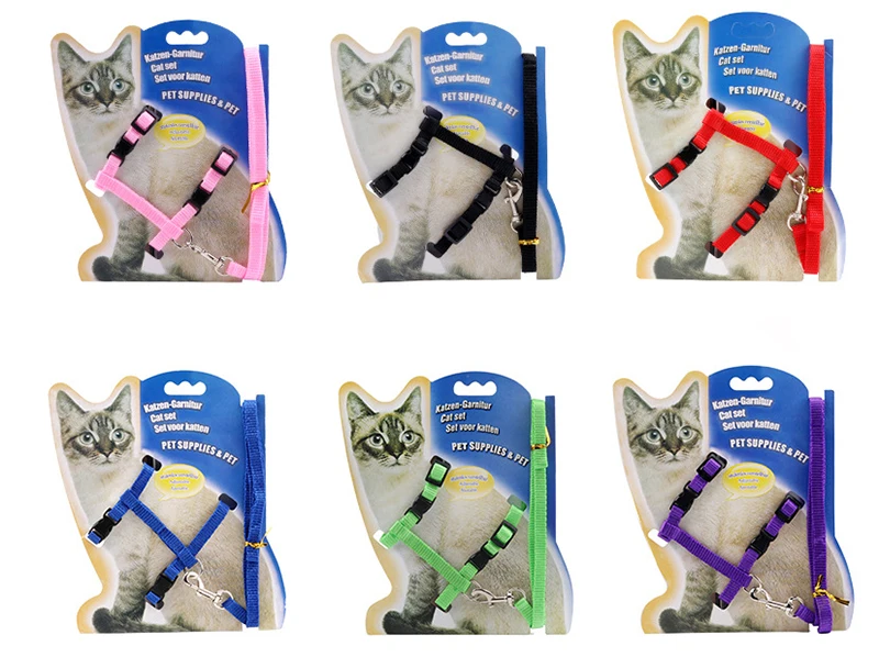 Bonzerpet, поводок для питомцев, кошек, жилет, нейлоновая веревка, поводок, Регулируемая пряжка, котенок, Холтер, Воротник для маленьких детей, щенков, лента для собак