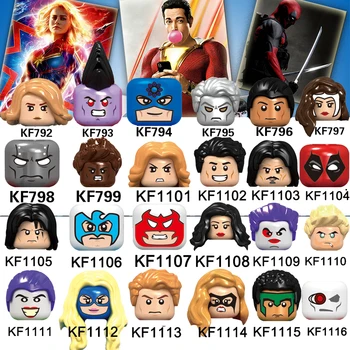 

Building Blocks Shazam Anton Figures Super Heroes Single Sale Deadpool Tempest Dove Hawk Bricks For Children Toys KF6080