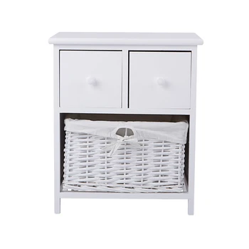 

Preselling Panana Bedroom Furniture Bedside Table Shabby Chic Storage Unit Cabinet Wicker White ship from UK to Europe