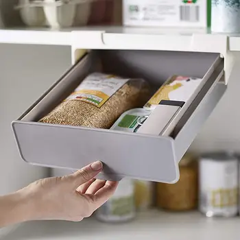 

Kitchen Refrigerator Partition Layer Organizer Slide Storage Rack Shelf Drawer Pull-out Drawer Organiser Space Saver