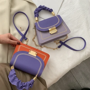 

2020 Women Pu Leather Shoulder Bags Girls Brief Flap Women's Casual Messenger Bags Crossbody Bags For Women