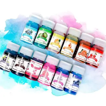 

12Pcs Resin Coloring Dye Liquid Epoxy Resin Pigment Ink Colorant Jewelry Making new