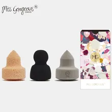 Бренд Miss Gorgeous 3 шт. спонжи для макияжа блендер консилер аппликатор пудра косметический спонж смешивание Гладкий макияж спонжи профессиональный