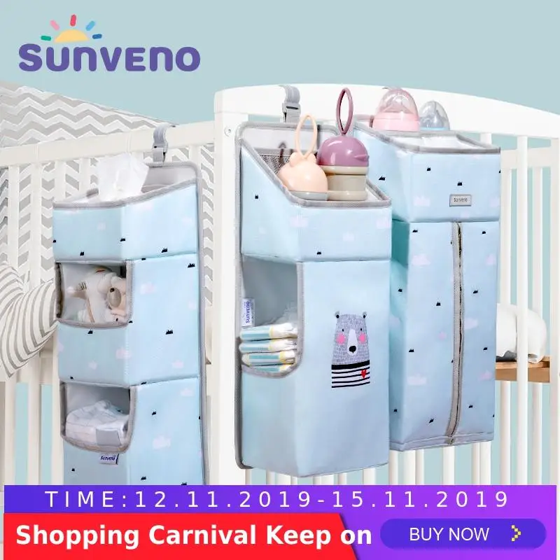 Sunveno Portable Baby Crib Organizer Bed Hanging Bag For Baby
