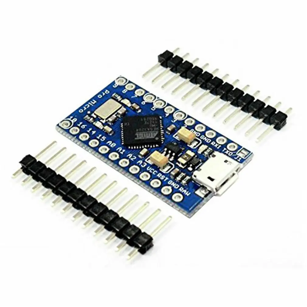 Pro Micro ATmega32U4 5 В/16 МГц контроллер модуля с Загрузчиком Mega32U4 Mini Leonardo для Arduino |