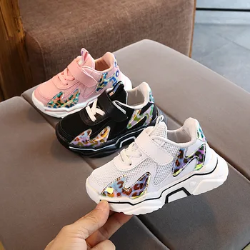 

Brand Spring Autumn Boys Girls Fashion Sneakers Baby Toddler Kids Mesh Trainers Children School Sport Shoes