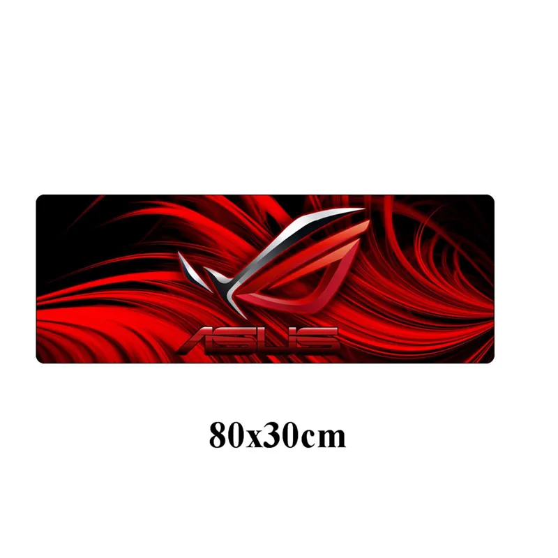 80x30 см большой скоростной геймер игровой ASUS резиновый коврик для мыши Прочный Республика геймеров Блокировка края Нескользящая Офисная Клавиатура Pad - Цвет: Серебристый