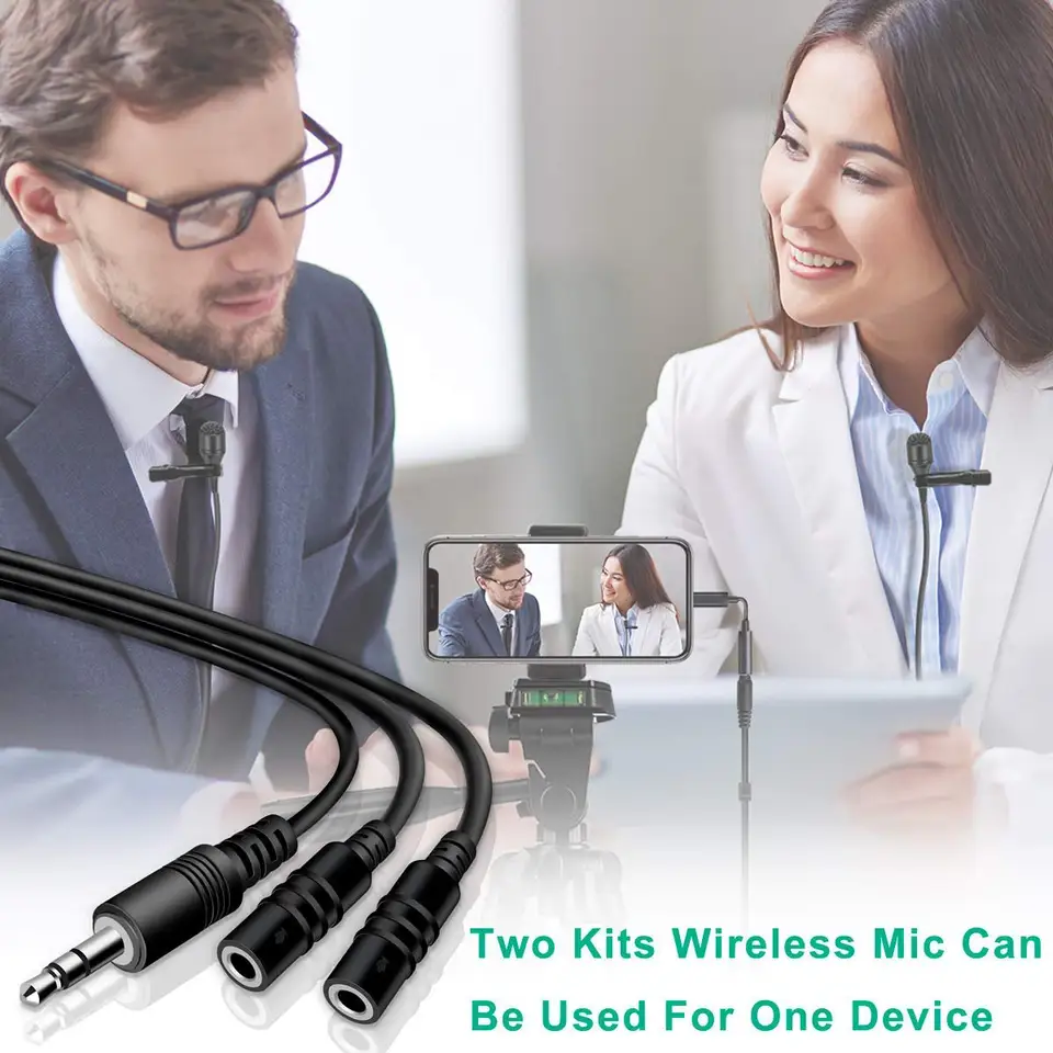 KIMAFUN ワイヤレスマイクセット 2個セット Amazon.co.jp: ワイヤレスマイク KIMAFUN2.4Gワイヤレスラベリアマイク