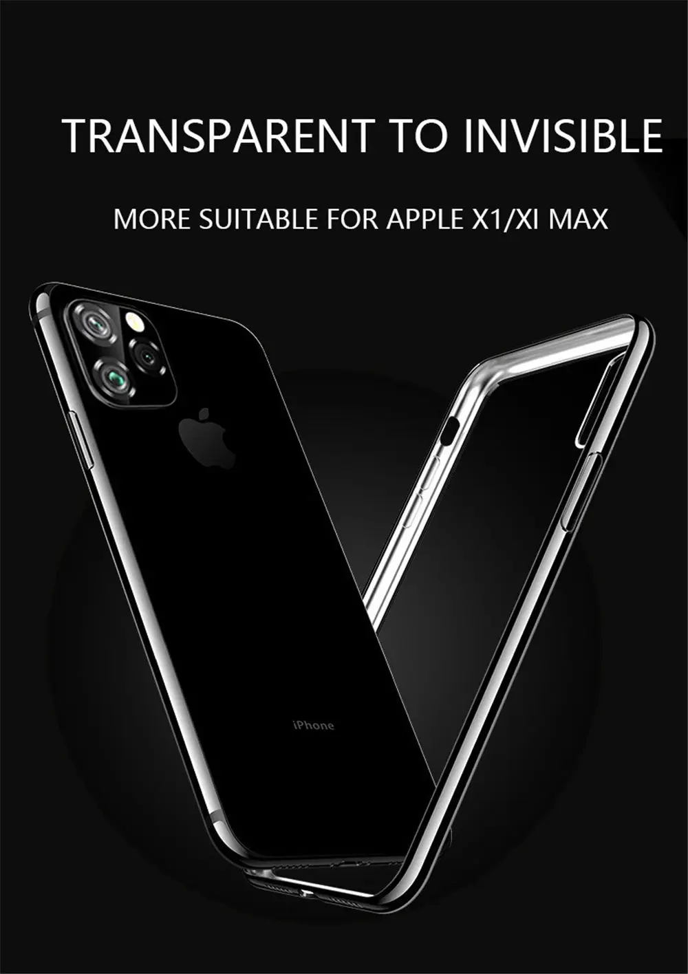 Lovebay прозрачный гальванический для iPhone 11 чехол прозрачные телефонные чехлы для iPhone 11 Pro Max Твердый Мягкий ТПУ силиконовый чехол