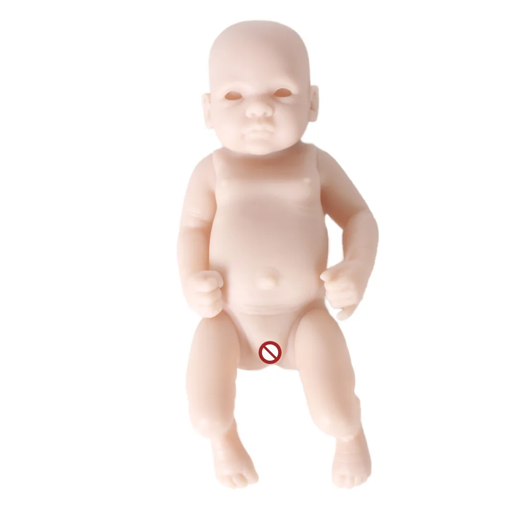 

All Soft Vinyl Model Infant Doll Plastic Model Made Reborn Baby Doll White Base Mould 10-Inch