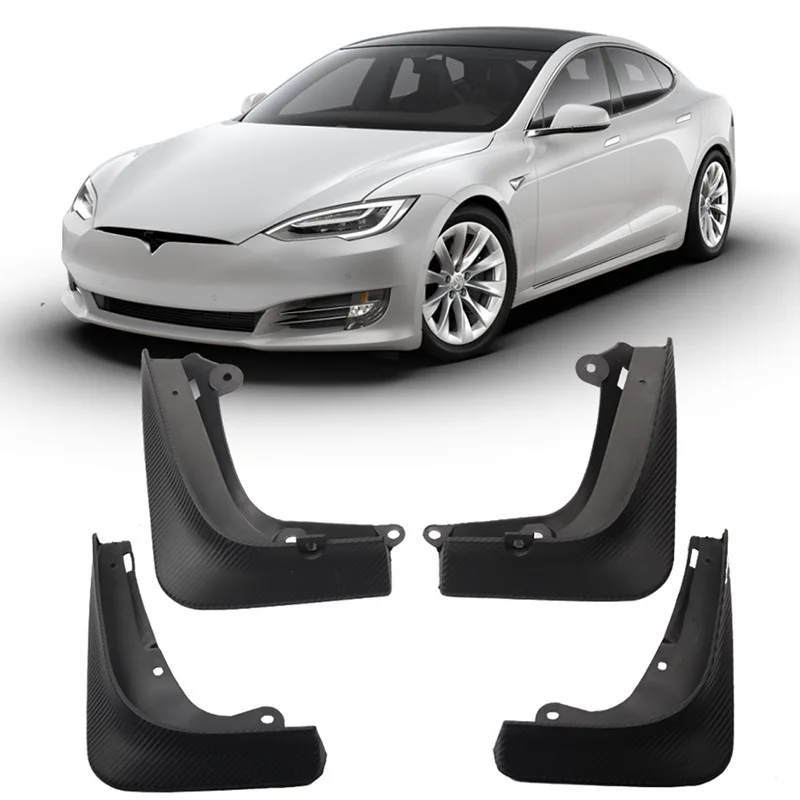 4 шт./компл. шины для легковых автомобилей брызговики крыло для Tesla модель S 2012- брызговик ABS Брызговики