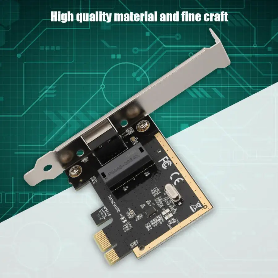 8111H третьего поколения Gigabit Ethernet PCI-E 1x чип сетевой карты для компьютера с одним фильтром