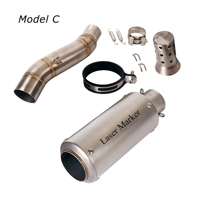 Slip for Honda CBR300R CB300F CB300R Motorcycle Exhaust Tips Muffler Vent Tube Mid Link Pipe Set System - Image 4