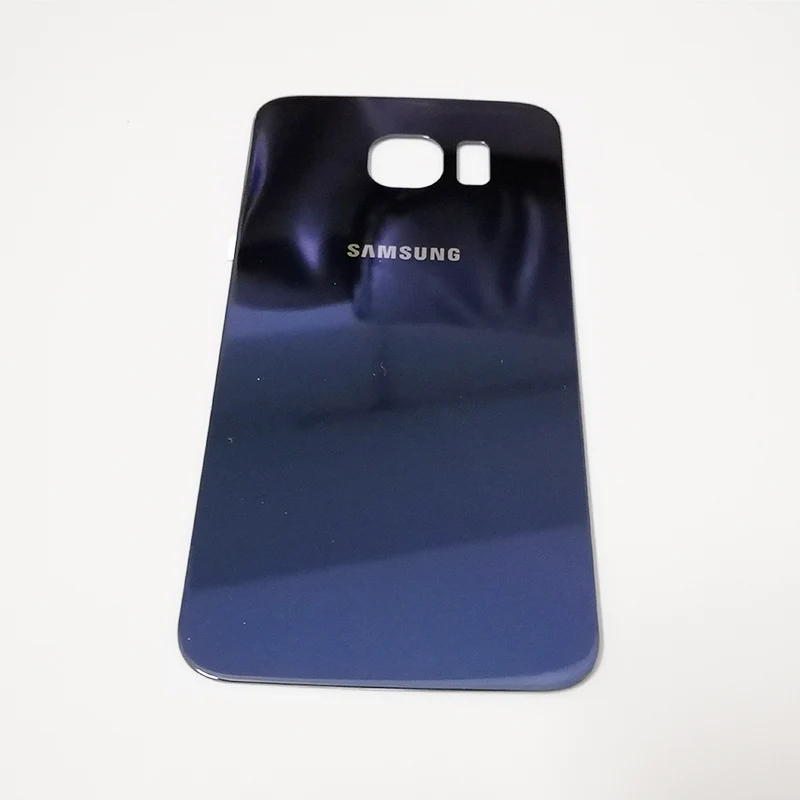 samsung Galaxy S6/S6 Edge, задняя крышка, 3D стекло, чехол для батареи, корпус, чехол, Замена для samsung GALAXY G920F G925F - Цвет: Blue