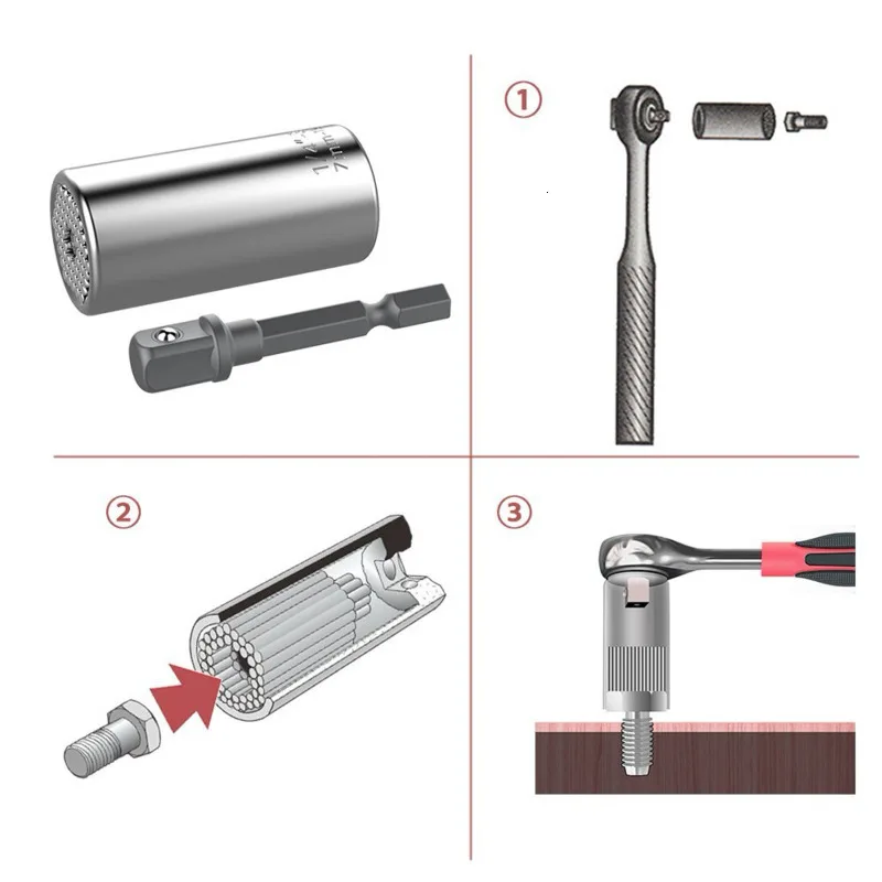 Car Repair Tool Universal Torque Wrench Power Drill Ratchet Bushing Spanner Magic Multi Function Car Adapter Hand Repair Tool Car Repair Tool Universal Torque Wrench Power Drill Ratchet Bushing Spanner Magic Multi Function Car Adapter Hand Repair Tool