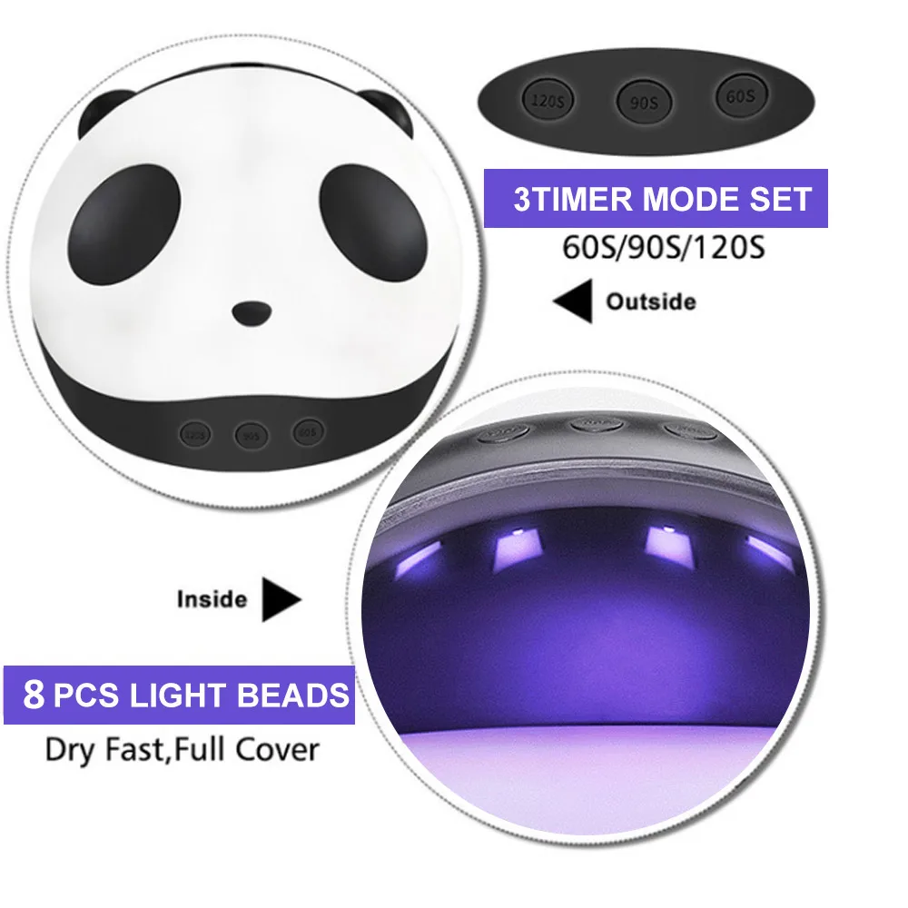 Быстрая Сушилка для ногтей ABS beauty Lighting УФ лампа для ногтей сухая мода 24 Вт Таймер интеллектуальная лампа для ногтей