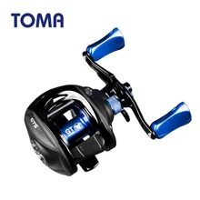 TOMA baitcasing Рыболовная катушка колеса 7,0: 1 11+ 1 шарикоподшипники из нержавеющей стали магнитный тормоз длинная ручка рыболовные снасти