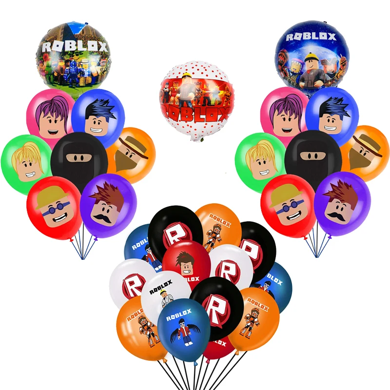 Шары Robloxs из латексной фольги в виде пикселей украшение для детской вечевечерние