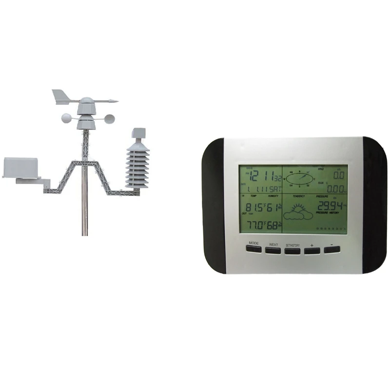 

100M Professional Weather Station Thermometer Professional Weather Station Wind Speed Wind Temperature Humidity Rain