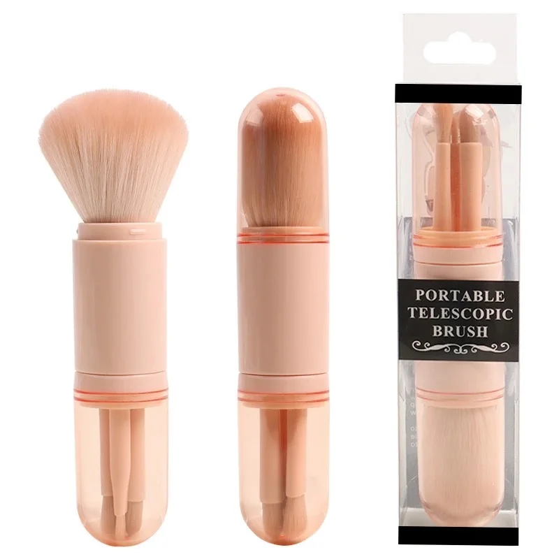 Makeup Brush Portable Multifunctional Extension-type Retractable Makeup Mrushbeauty Tools Eyeshadow Brush 4 In 1 Cosmetics Brush
