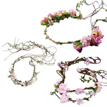 Женские свадебные имитация цветок в горшке из ротанга тиара бусины на головной повязке искусственный жемчуг венок на голову праздничные вечерние пляжные короны 3 стиля