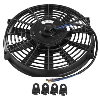 

Universal 9 Inch 12V 80W Car Air Conditioning Electronic Cooling Fan Straight Black Blade Electric Cool Kit