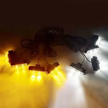 

Daytime Strobe light For Front Grille Deck Waterproof 12V Accessory Replacement Amber+White