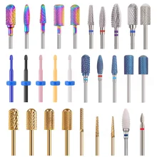 RIKONKA 1 шт., сверла для ногтей, керамический, твердосплавный фрезы для маникюра, удаления кутикулы, педикюрный сверлильный станок, сверло 2,35 мм