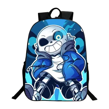 

16 inch Undertale Backpack for Teenage Girls Boys School Bag Sans Travel Bag Undertale Children Casual Mochila