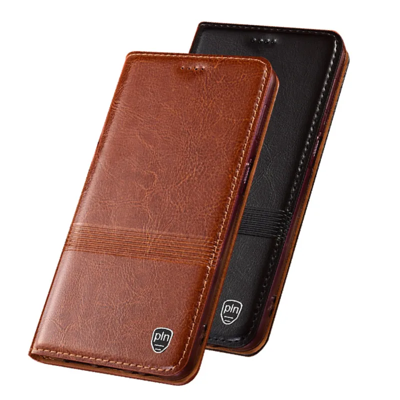 Crazy Horse Genuine Leather Phone Holster Case For BlackBerry KEYone DTEK70/Blackberry Key2 Cell Flip Cover Card Slot Holder | Мобильные