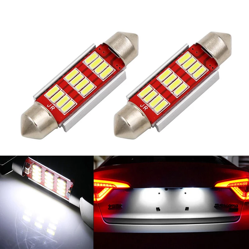 2x Car Styling Canbus LED License Plate Lights 36MM C5W For Audi A2 A3 A4 A5 A6 A7 A8 Q5 Q7 R8 RS4 RS5 RS6 RS7 TT 8L 8P B5 B6 | Автомобили