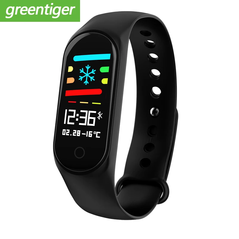 

M3S Smart Wristband Color Screen IP67 Waterproof Fitness Tracker Blood Pressure Heart Rate Monitor Smart Band For Android IOS