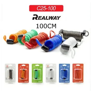

100cm Motorcycle Bike Anti Thief Alarm Disc Safe Lock Security Reminder Spring Exerciser Strong Cable Scooters Safty Tools