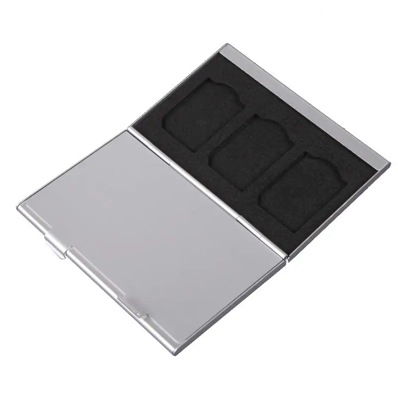 Металлический алюминиевый защитный чехол для карт памяти 6x SD/SDHC/MMC