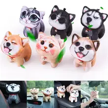 Мультяшный автомобильный орнамент 3D кошка собака кукла освежитель воздуха автомобиль Стайлинг приборной панели украшения игрушка для домашних животных Авто Подвесная собака кошка украшение автомобиля