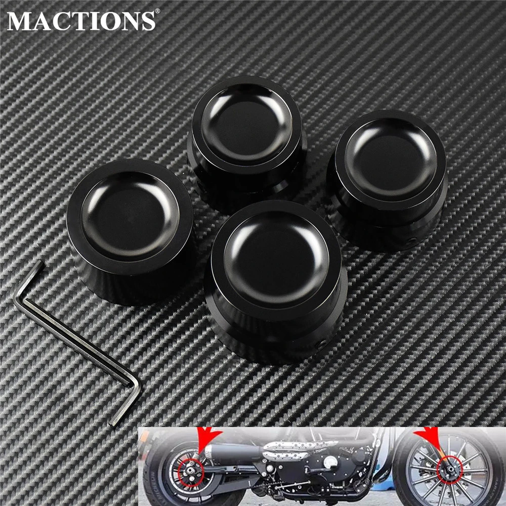 Motorcycle Cnc Front Rear Axle Nut Covers Caps Black Kit For Harley Touring Dyna Sportster Road King Fat Bob Breakout Fxsb Covers Ornamental Mouldings Aliexpress