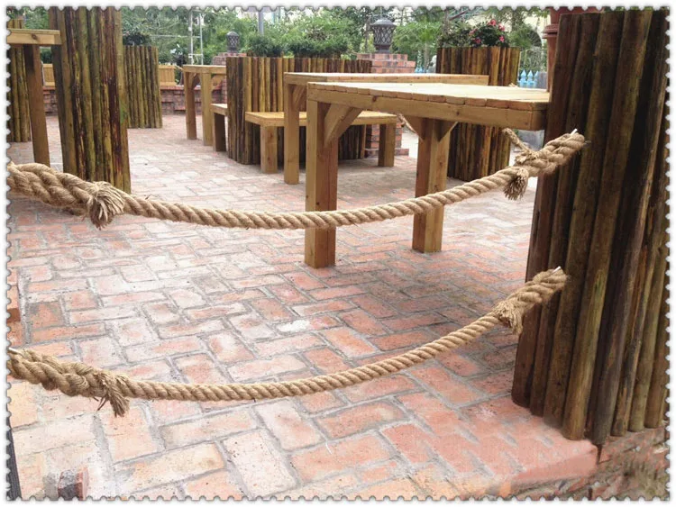 2x 35 Meters 20mm Thick Natural Jute Rope Twisted Decking Cord Garden Boating 