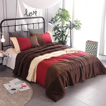 

Hot-Selling Soft and Comfortable Striped Three-Piece Summer Blanket/Air Conditioning Thin Quilt Dormitory Family Hotel