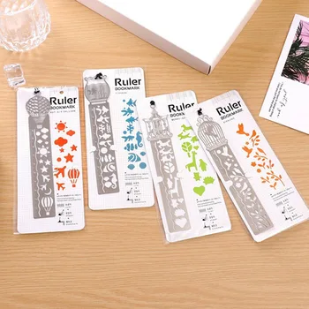 

NEW Cute Kawaii Creative Horse Birdcage Hollow Metal Bookmark Ruler For Kids Student Gift School Supplies Free Shipping