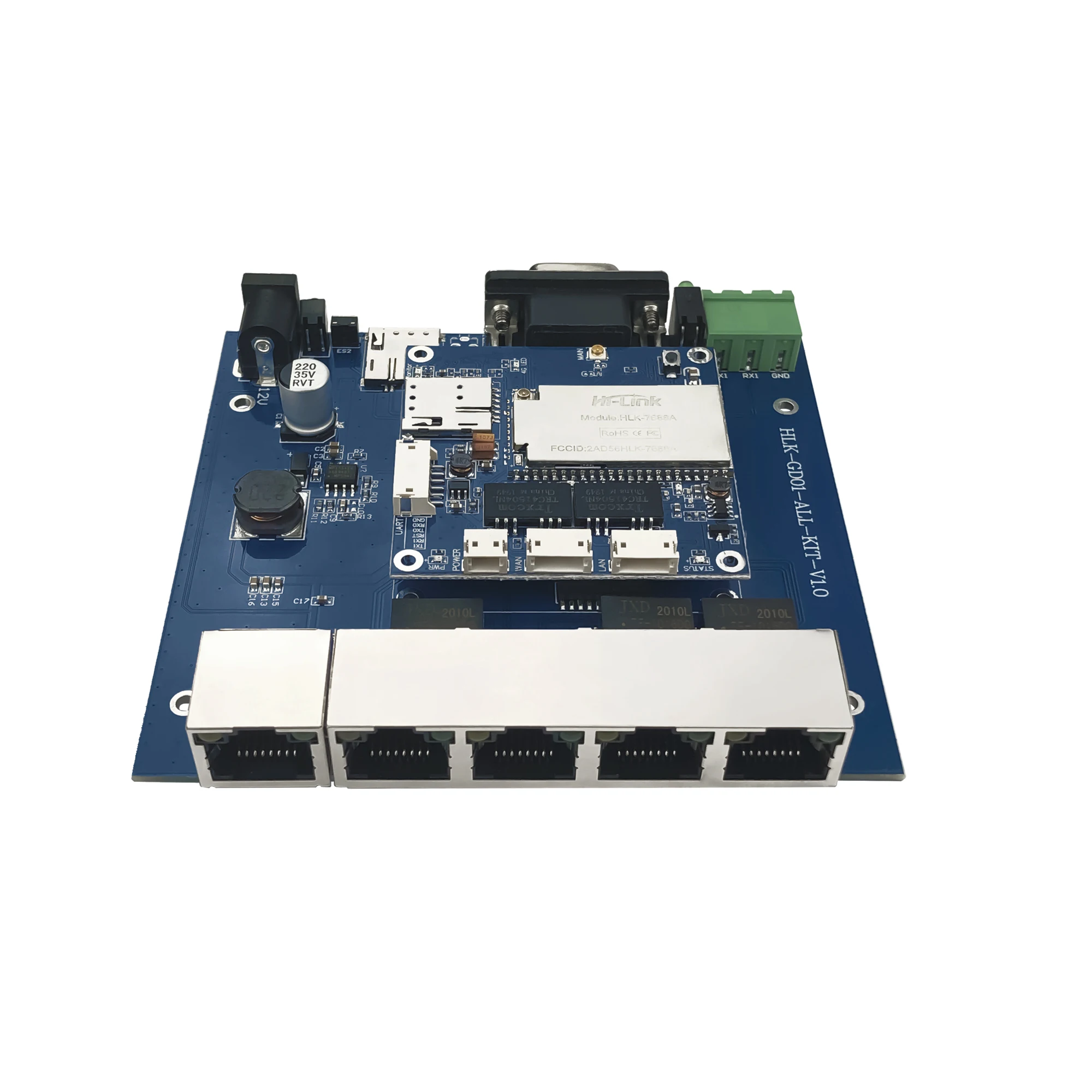 Free ship 4G to WiFi 4g to network cable HLK-GD01 4G router module ...